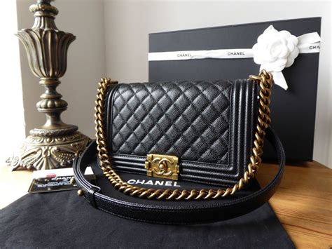 chanel boy bag old medium black gold hardware|Chanel le boy medium price.